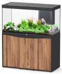 AQUATLANTIS AQUARIUM SET SPLENDID 120X50 ULTRA PRO ZWART MEUBEL DONKER NOTEN