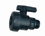 KOGELKRAAN ZWART 1"BI X 1"BU