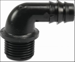 PP SLANGPILAAR 90o BOCHT 11/4" BU X 40MM
