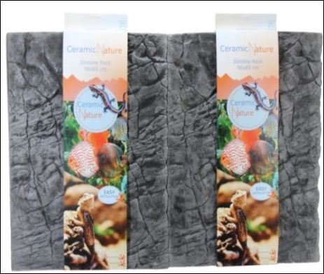 CERAMIC NATURE SLIMELINE ROCK 50X65CM OXFORD GREY