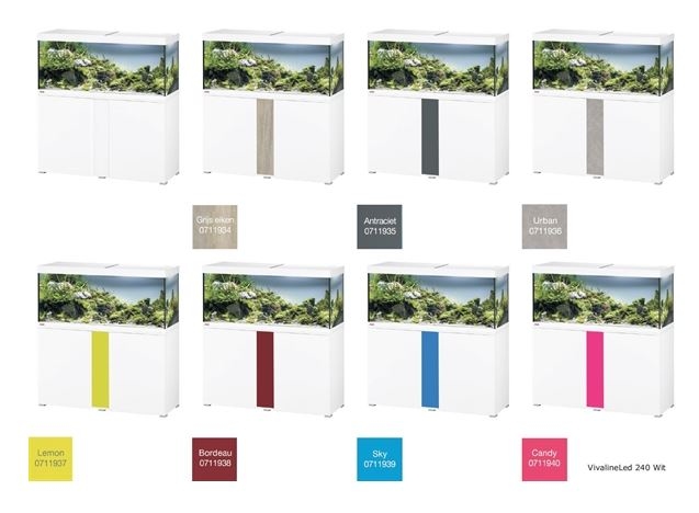 EHEIM VIVALINE 240 LED+  SET MET MEUBEL   div. kleuren