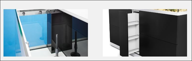 OASE HIGHLINE OPTIWHITE 600 AQUARIUM MET MEUBEL DIV KLEUREN