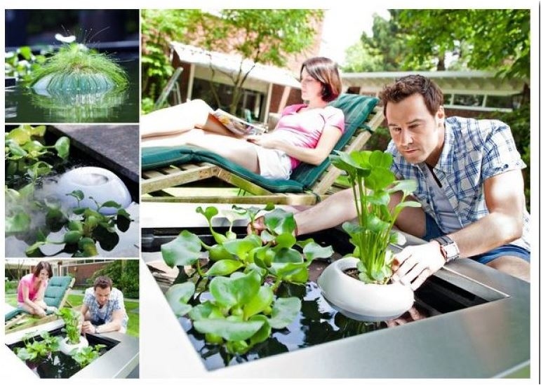 VELDA FLOATING POND LIGHT+ PLANT BASKET