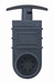 SCHUIFKRAAN ZWART 50MM